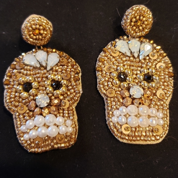 Skull Halloween Earrings - Picture 2 of 3